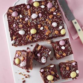 Chocolate and easter egg rocky road