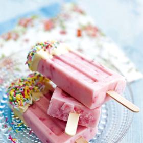 fruity ice lollies